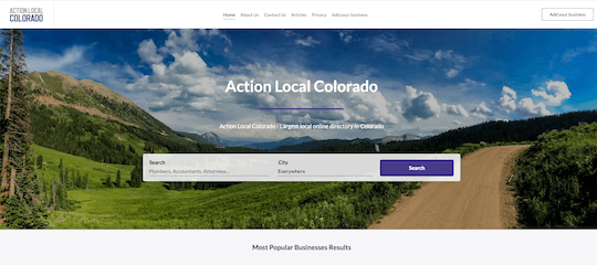 Action Local Colorado home page